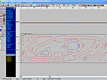 Capture d'cran de Ninos, logiciel pilotant la fraiseuse